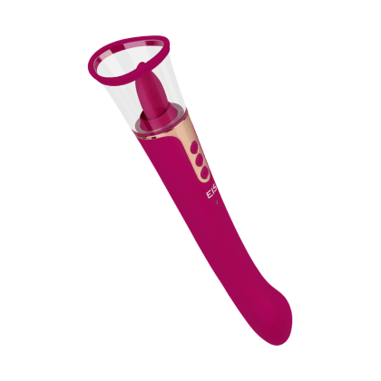 Doppelvibrator mit Saugfunktion, 26,7 cm Doppelvibrator mit Saugfunktion, 26,7 cm