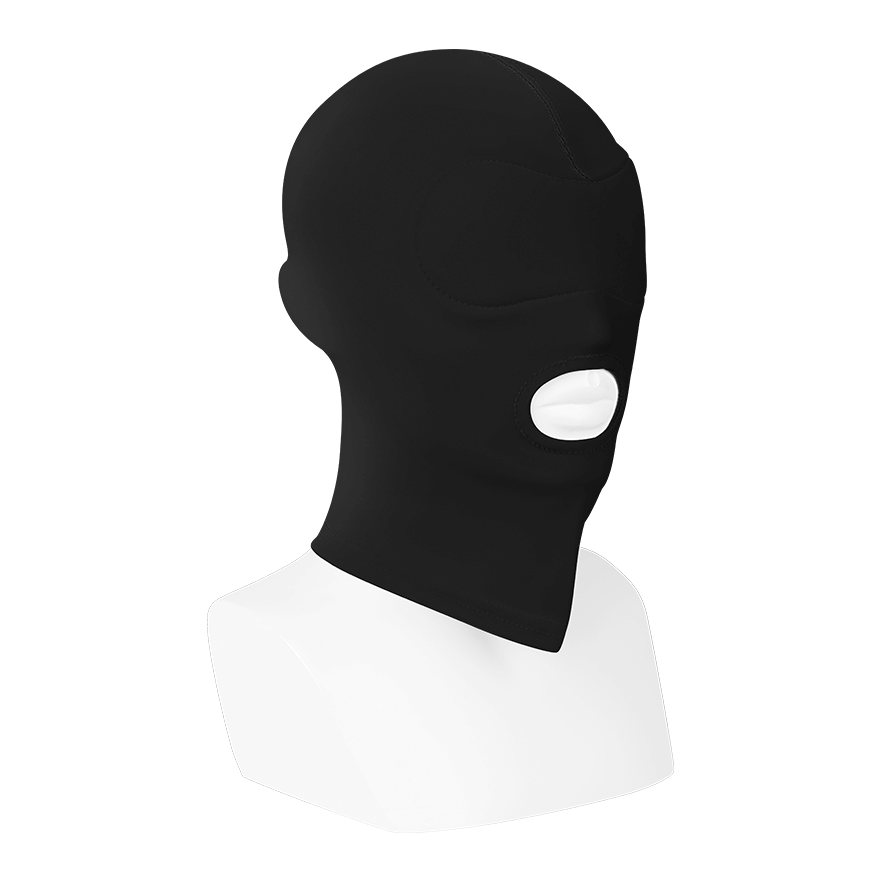 Elastische Kopfmaske mit Mundöffnung