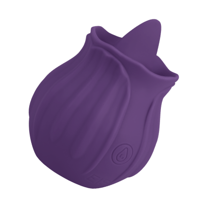 Knospenförmiger Auflegevibrator mit Zunge, 7,6 cm Knospenförmiger Auflegevibrator mit Zunge, 7,6 cm