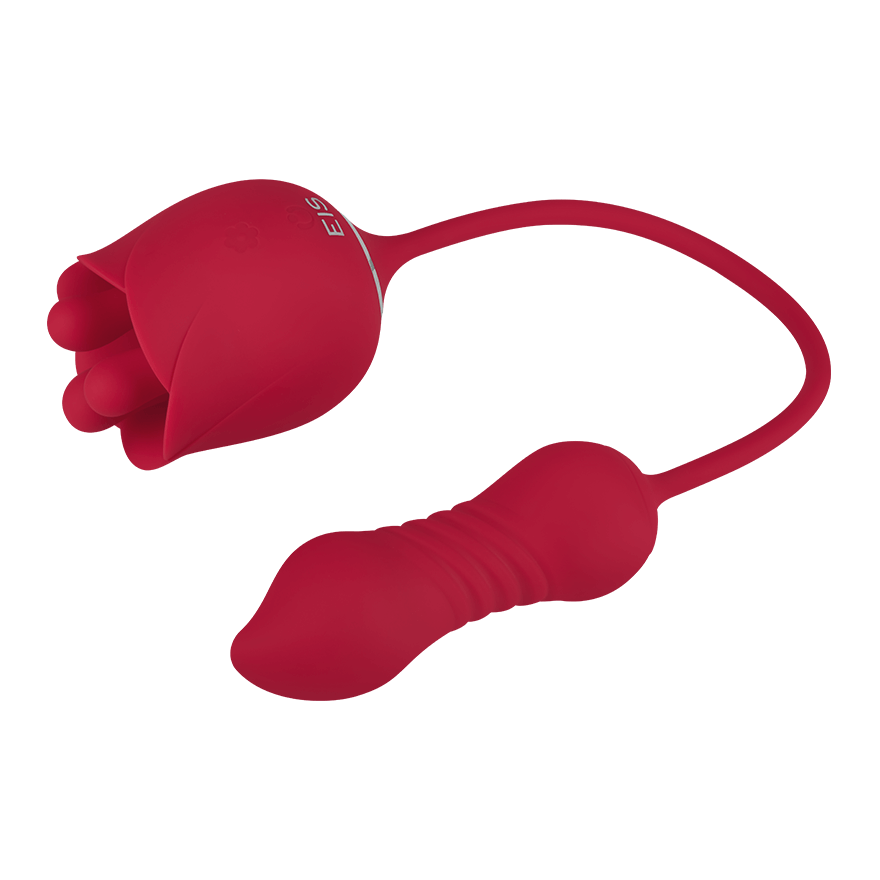 Rosenförmiger Vibrator mit Bullet, 38,5 cm