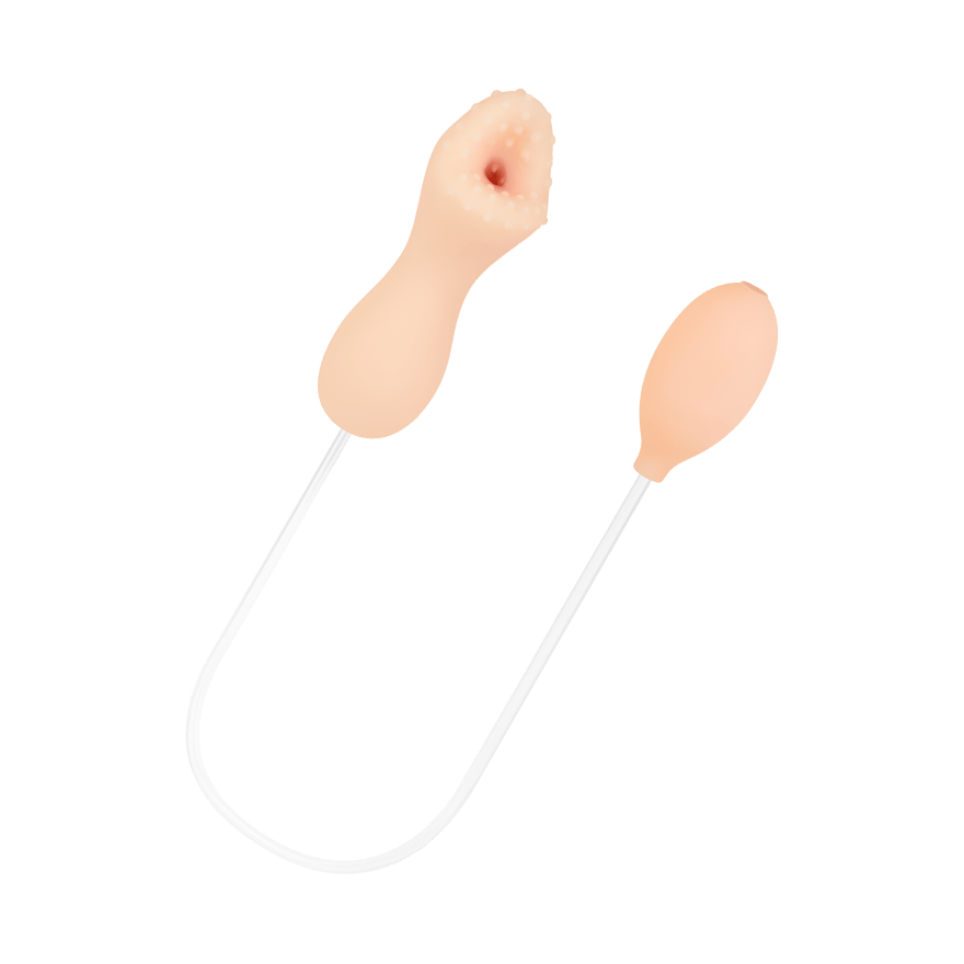 Unterdruck-Masturbator mit Handpumpe, 15 cm