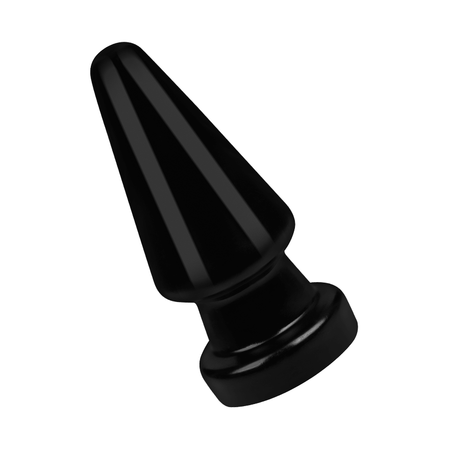 Massiver Analplug mit Saugfuß, 17 cm