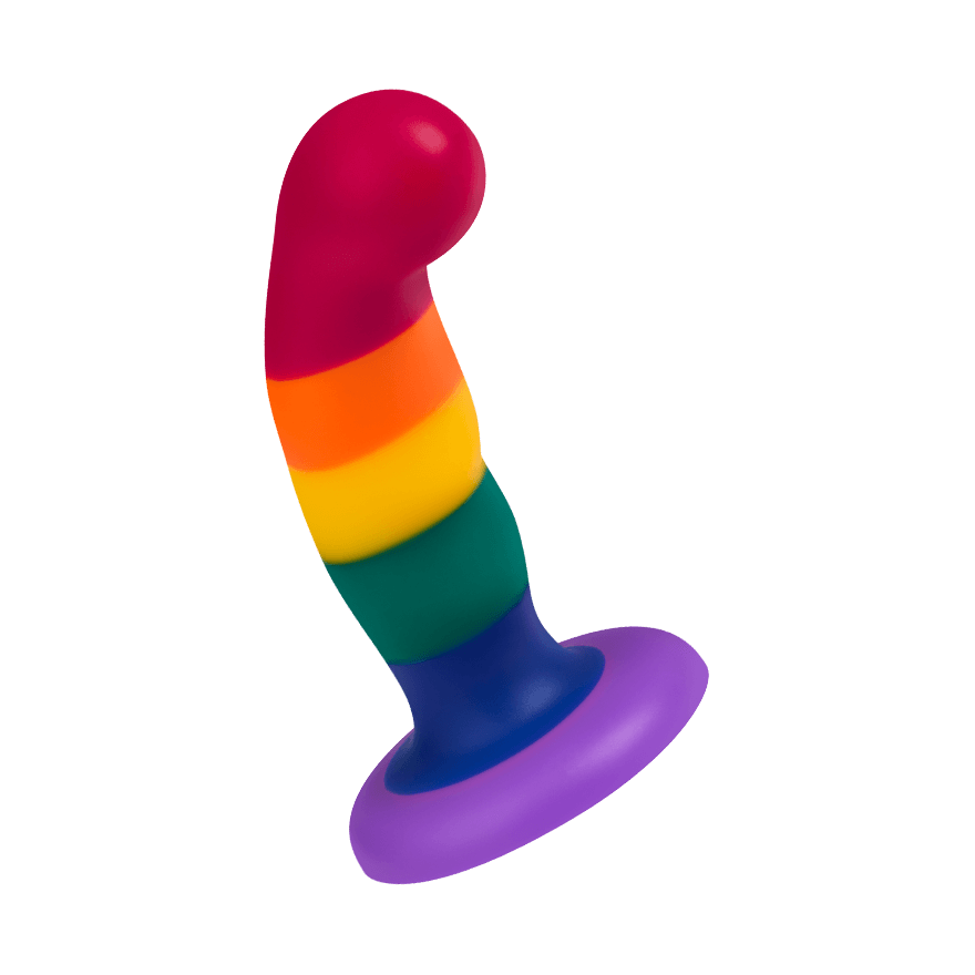 Pride-Dildo mit Saugfuß, 14,2 cm