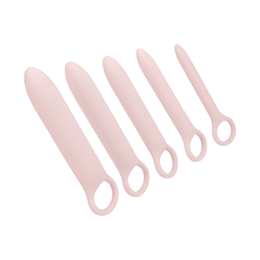 Vaginaltrainer-Set aus Silikon, 5-tlg., 9-13 cm