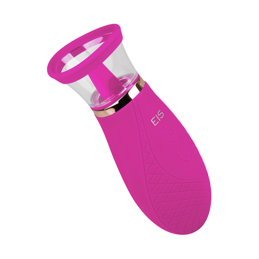 Zungenvibrator mit Saugfunktion, 17 cm