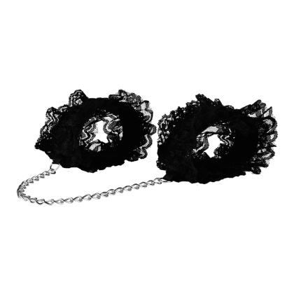 Fußfesseln aus Spitze mit Verbindungskette Fußfesseln aus Spitze mit Verbindungskette