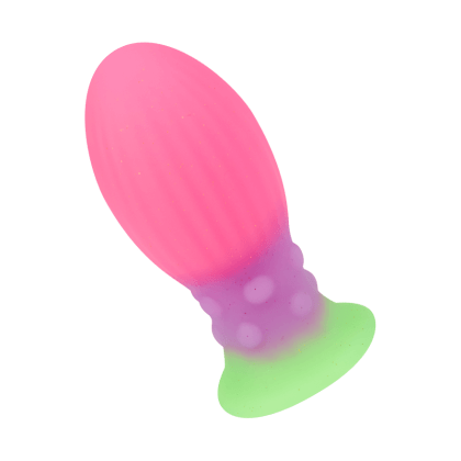 Strukturierter Analplug aus Silikon, 8,5 cm Strukturierter Analplug aus Silikon, 8,5 cm