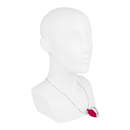 Herzförmiger Minvibrator mit Halskette, 4,8 cm Herzförmiger Minvibrator mit Halskette, 4,8 cm