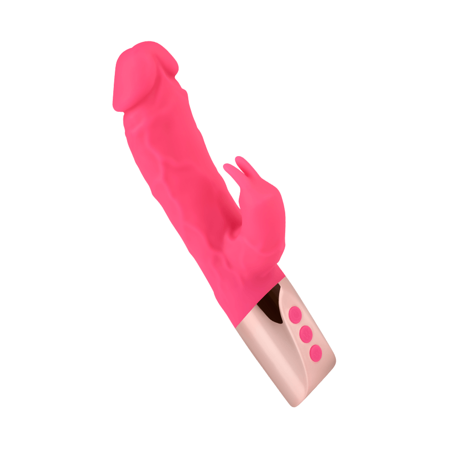 Naturnaher Rabbitvibrator aus Silikon, 22 cm