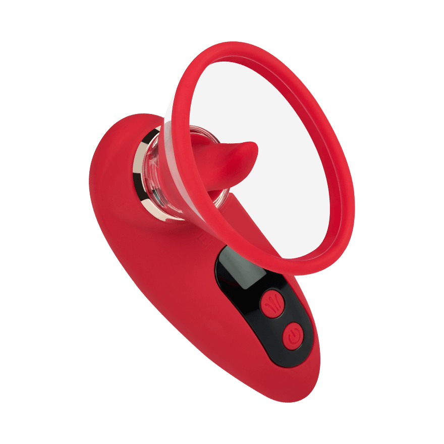 Leck-Vibrator mit Saugfunktion, 12,5 cm