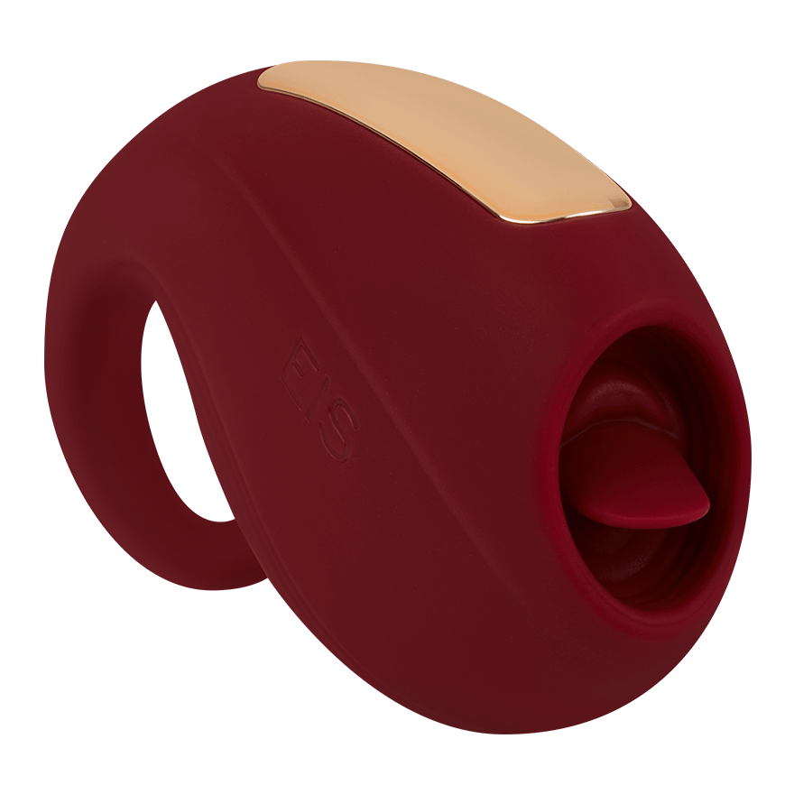 Silikon-Auflegevibrator mit Zunge, 9,6 cm