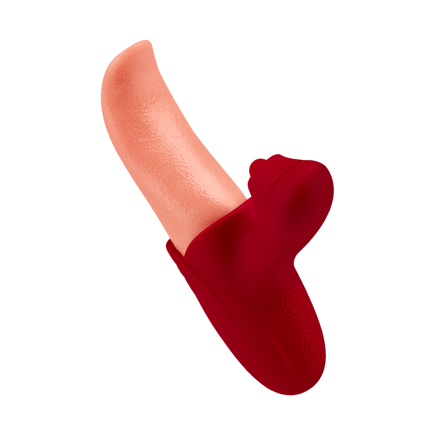 Zungenförmiger Rabbitvibrator, 15,5 cm