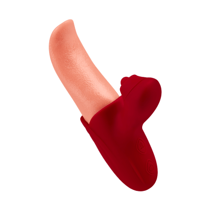 Zungenförmiger Rabbitvibrator, 15,5 cm Zungenförmiger Rabbitvibrator, 15,5 cm