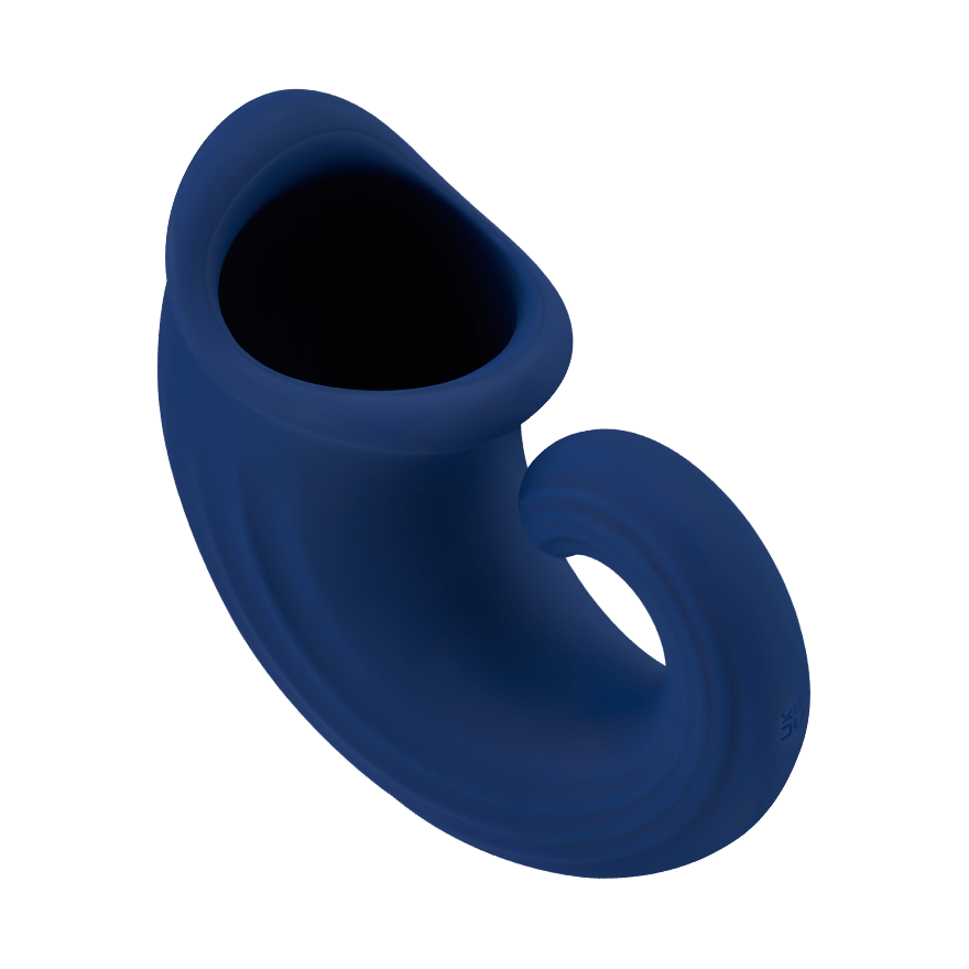 Ergonomischer Eichelstimulator aus Silikon, 11 cm