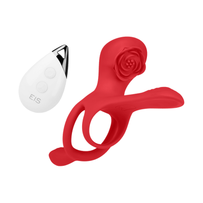 Penisring mit rosenförmigem Klitorisreizer, 3,4 cm Penisring mit rosenförmigem Klitorisreizer, 3,4 cm