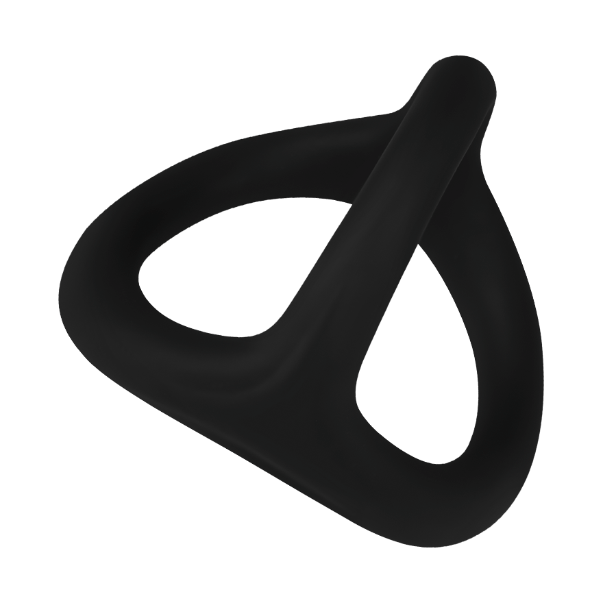Penis- und Hodenring aus Silikon, 4-5,3 cm