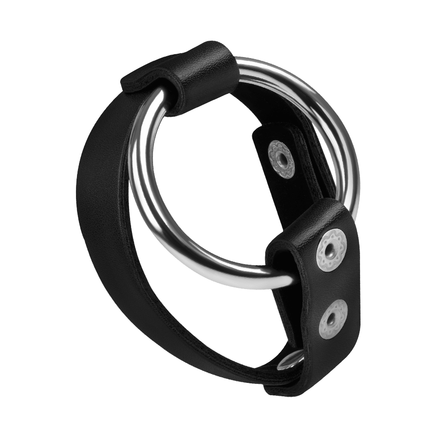 Hodengurt mit Penisring aus Metall