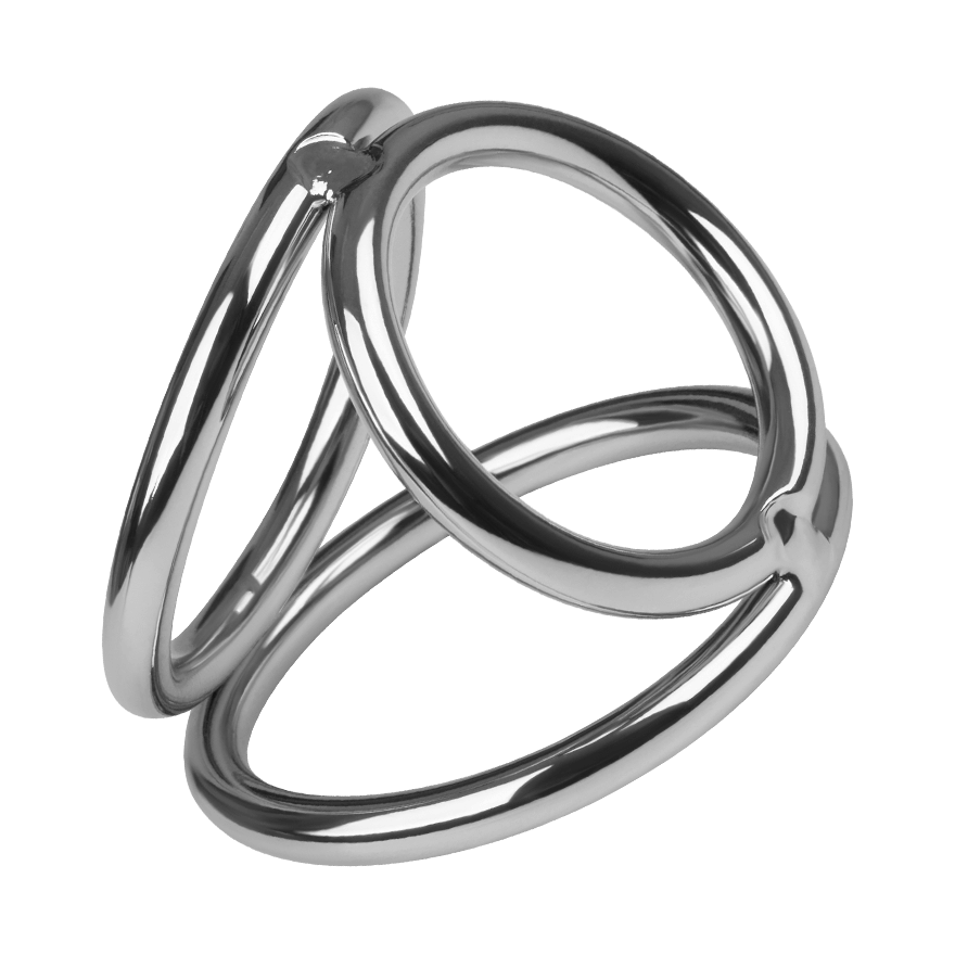 Penis- und Hodenring aus Metall, 3 cm, 4 cm & 4,5 cm