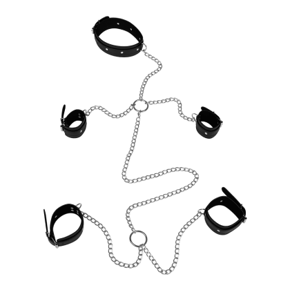 Vielseitige Ganzkörper-Fessel mit Metallketten Vielseitige Ganzkörper-Fessel mit Metallketten