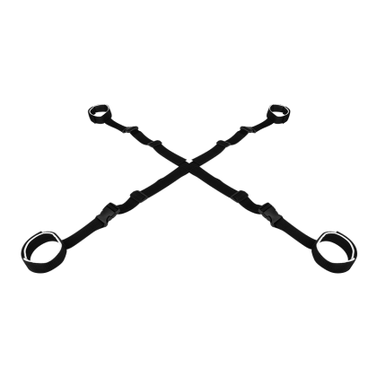 Fesselkreuz mit gepolsterten Manschetten Fesselkreuz mit gepolsterten Manschetten