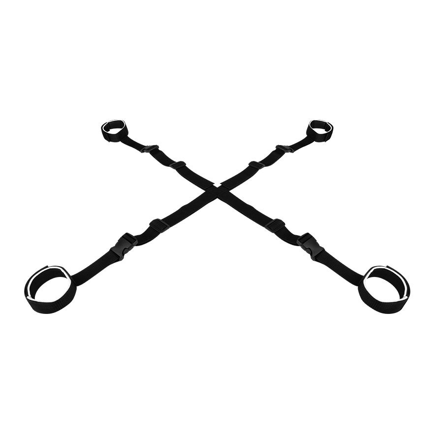 Fesselkreuz mit gepolsterten Manschetten