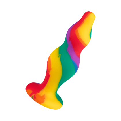 Farbenfroher Analplug aus Silikon, 12 cm Farbenfroher Analplug aus Silikon, 12 cm