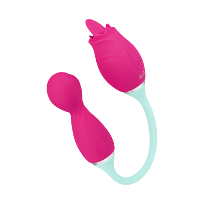 2-in-1 Vibrator aus Silikon, 37 cm 2-in-1 Vibrator aus Silikon, 37 cm