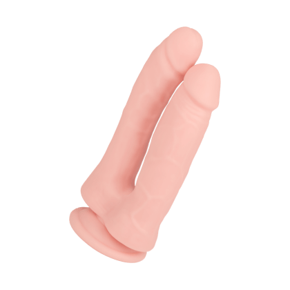 Doppeldildo mit Saugfuß, 17,5 cm Doppeldildo mit Saugfuß, 17,5 cm