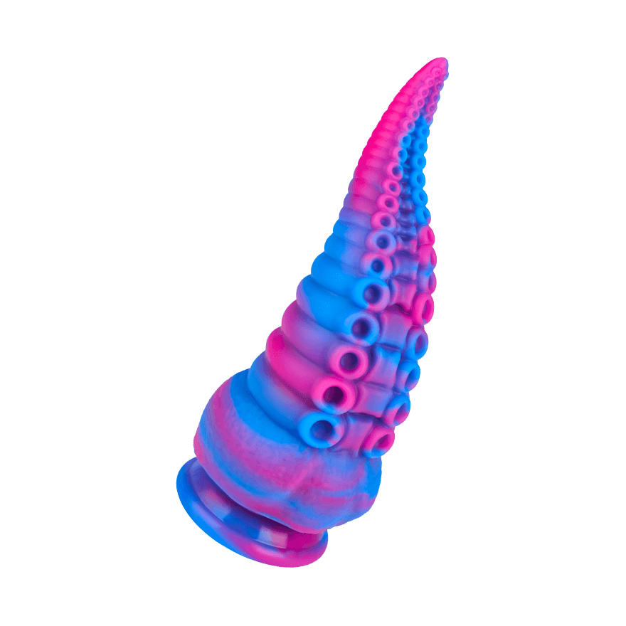 Strukturierter Tentakel-Dildo mit Saugfuß, 19,5 cm