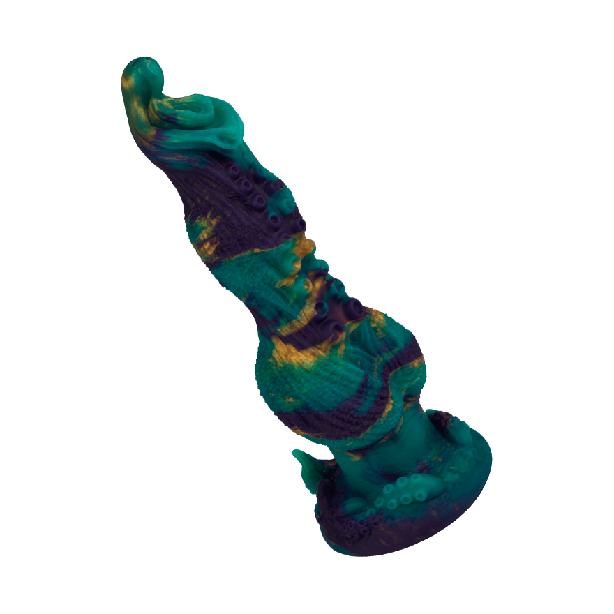 Monster-Dildo mit wilder Tentakelstruktur, 25 cm