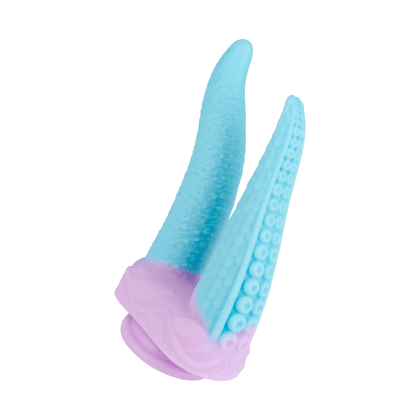 Verspielter Tentakel-Doppeldildo mit Saugfuß, 24,5 cm Verspielter Tentakel-Doppeldildo mit Saugfuß, 24,5 cm