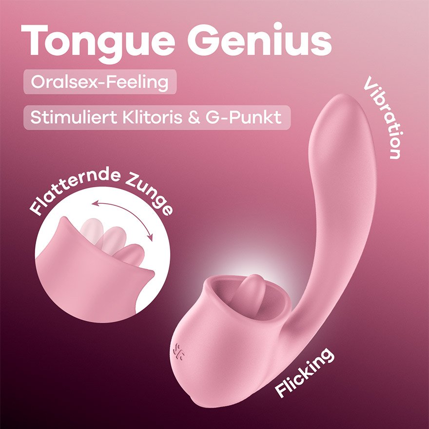 Satisfyer Tongue Genius, 18,5 cm