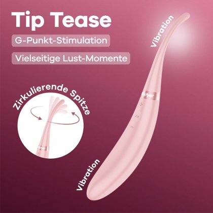 Satisfyer Tip Tease, 22 cm Satisfyer Tip Tease, 22 cm