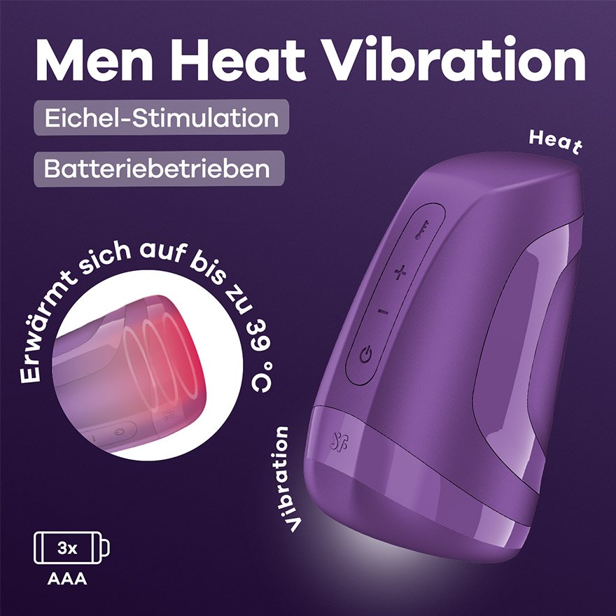 Satisfyer Men Heat Vibration - Batteriebetrieben & wärmend