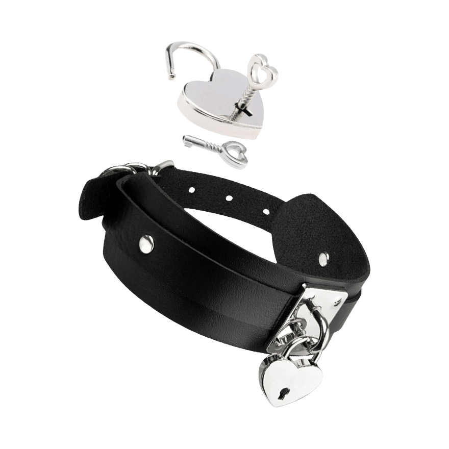 Heart-Lock-Key Collar