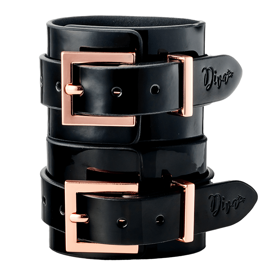 High Gloss Bondage Wrist Cuffs