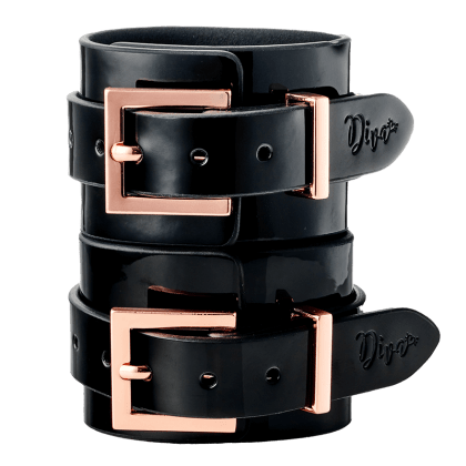 High Gloss Bondage Wrist Cuffs High Gloss Bondage Wrist Cuffs