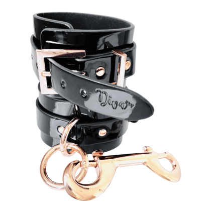 High Gloss Bondage Ankle Cuffs High Gloss Bondage Ankle Cuffs