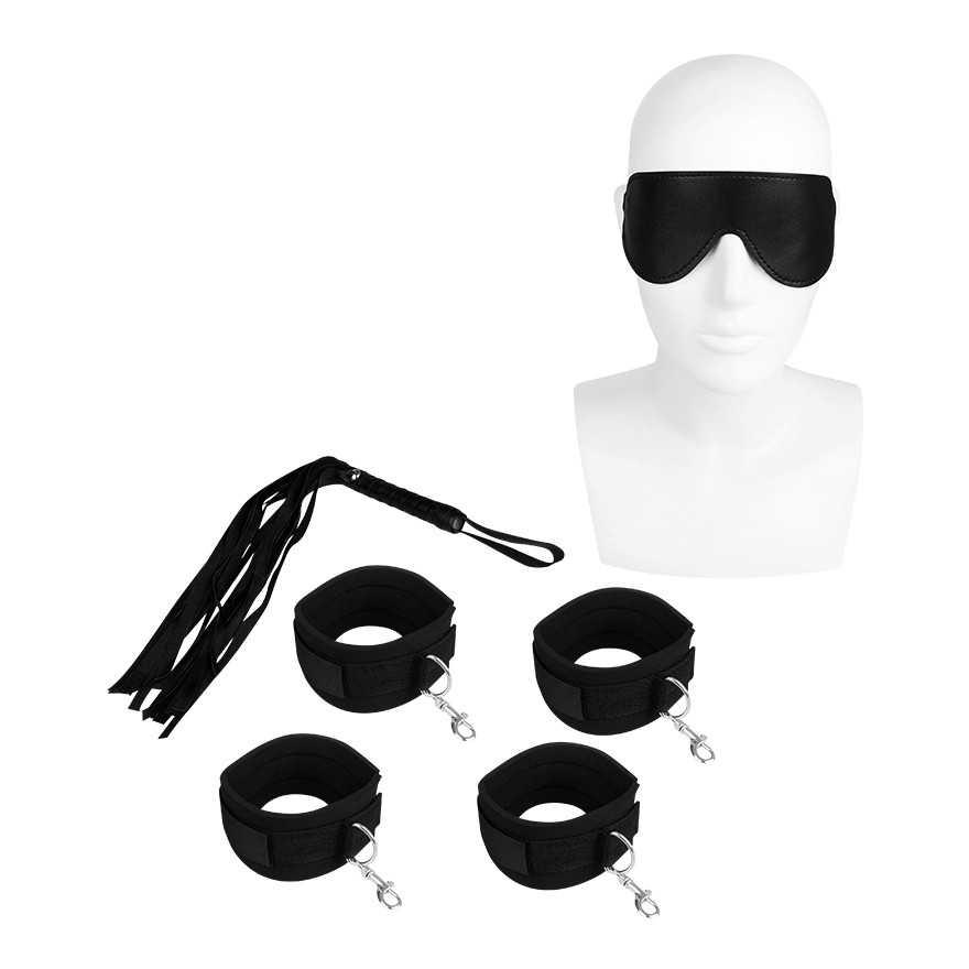 BDSM-Fessel-Set fürs Bett, 10-tlg.