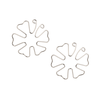 Filigrane Nippelklemmen aus Metall, 1 Paar Filigrane Nippelklemmen aus Metall, 1 Paar