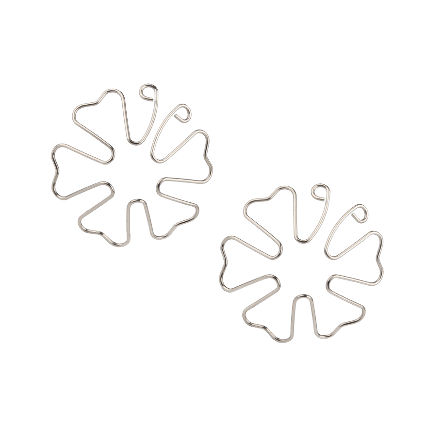 Filigrane Nippelklemmen aus Metall, 1 Paar