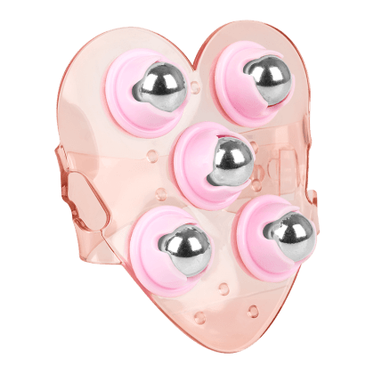 Herzförmiger Massagehandschuh mit Edelstahlkugeln Herzförmiger Massagehandschuh mit Edelstahlkugeln