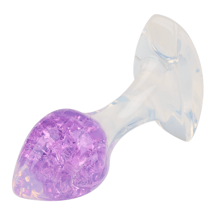 Schimmernder Analplug aus Silikon; 8,5 cm Schimmernder Analplug aus Silikon; 8,5 cm