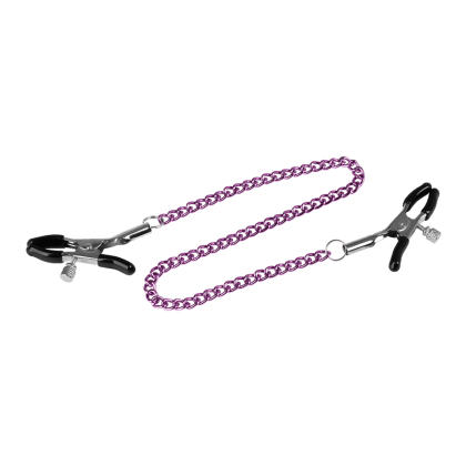 Klassische Nippelklemmen mit Verbindungskette Klassische Nippelklemmen mit Verbindungskette