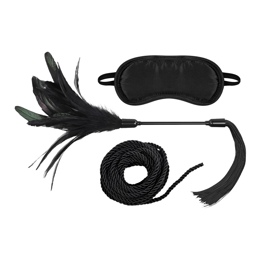 Sex & Mischief - Shadow Tie and Tickle Kit, 4 Teile