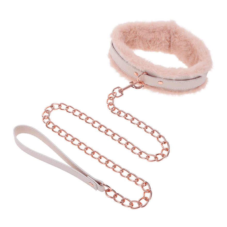 Peaches n CreaMe - Fur Collar & Leash