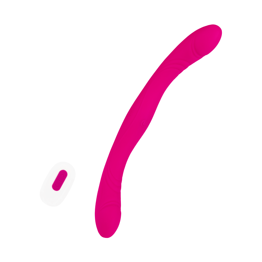 Doppelvibrator aus Silikon mit Fernbedienung, 32 cm