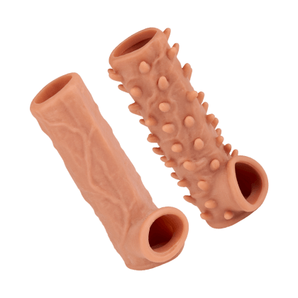 Penishüllen-Set mit Struktur, 2 Teile Penishüllen-Set mit Struktur, 2 Teile