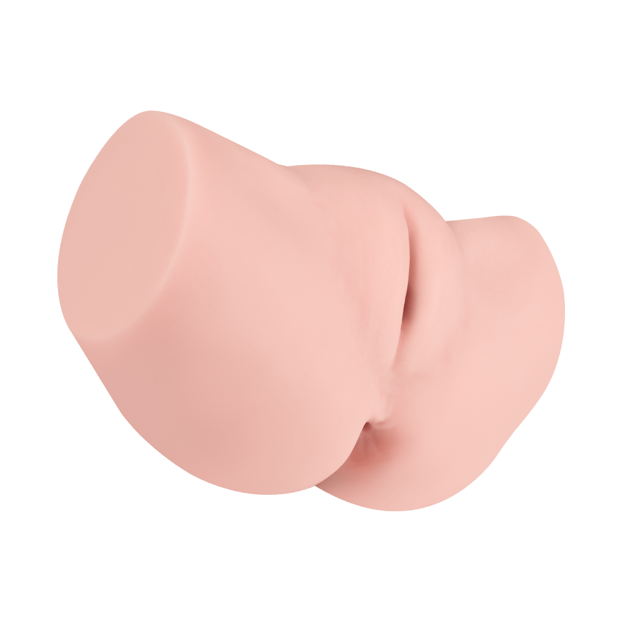 Naturnaher Masturbator mit 2 Liebesöffnungen, 17,5 cm