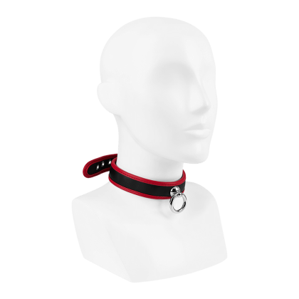 Halsband in Lederoptik mit O-Ring Halsband in Lederoptik mit O-Ring